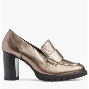 Paul Green Nina Loafer Pump Grunge Metallic Leather